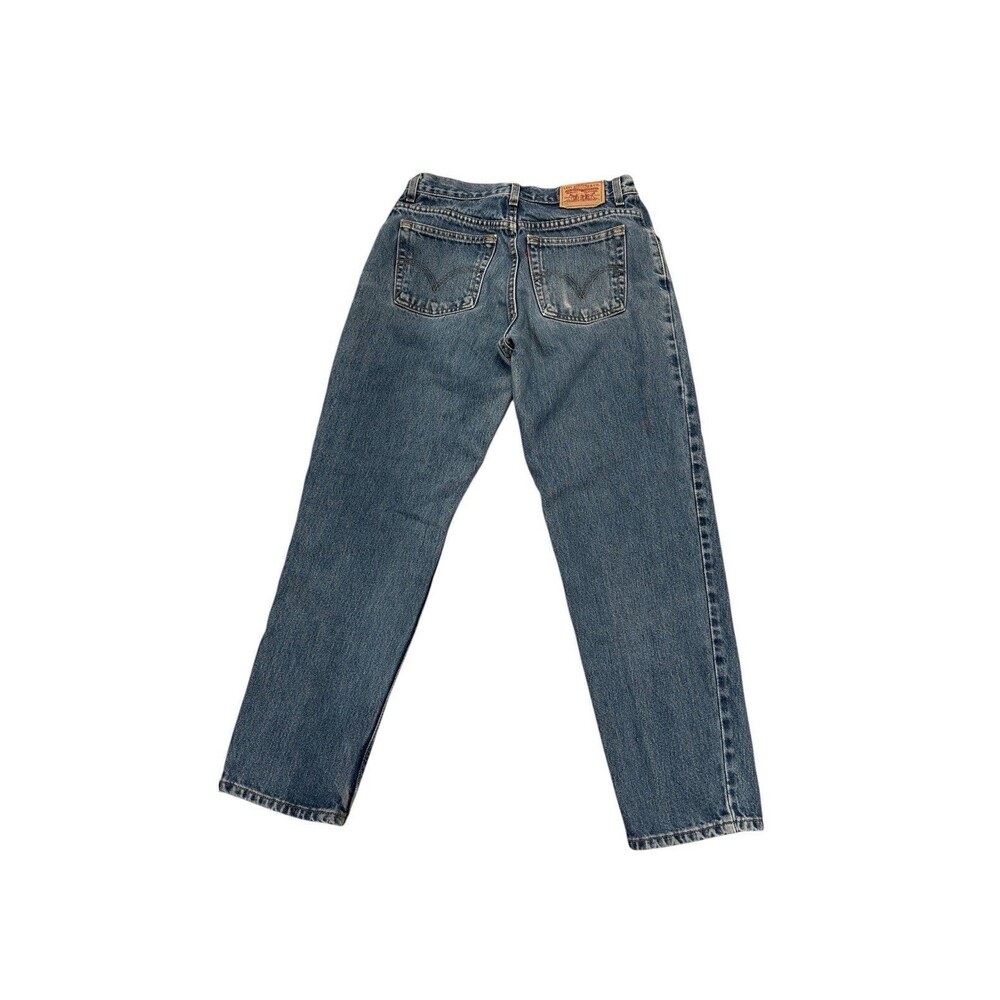 Vintage 1998 Levi’s 550 zIp  made in Mexico  denim Hight jean 10 S tampered jean